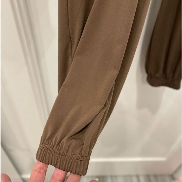 Lisa Rinna Collection Banded Bottom Knit Crop Pants In Dark Taupe.Size XXS - Picture 9 of 15